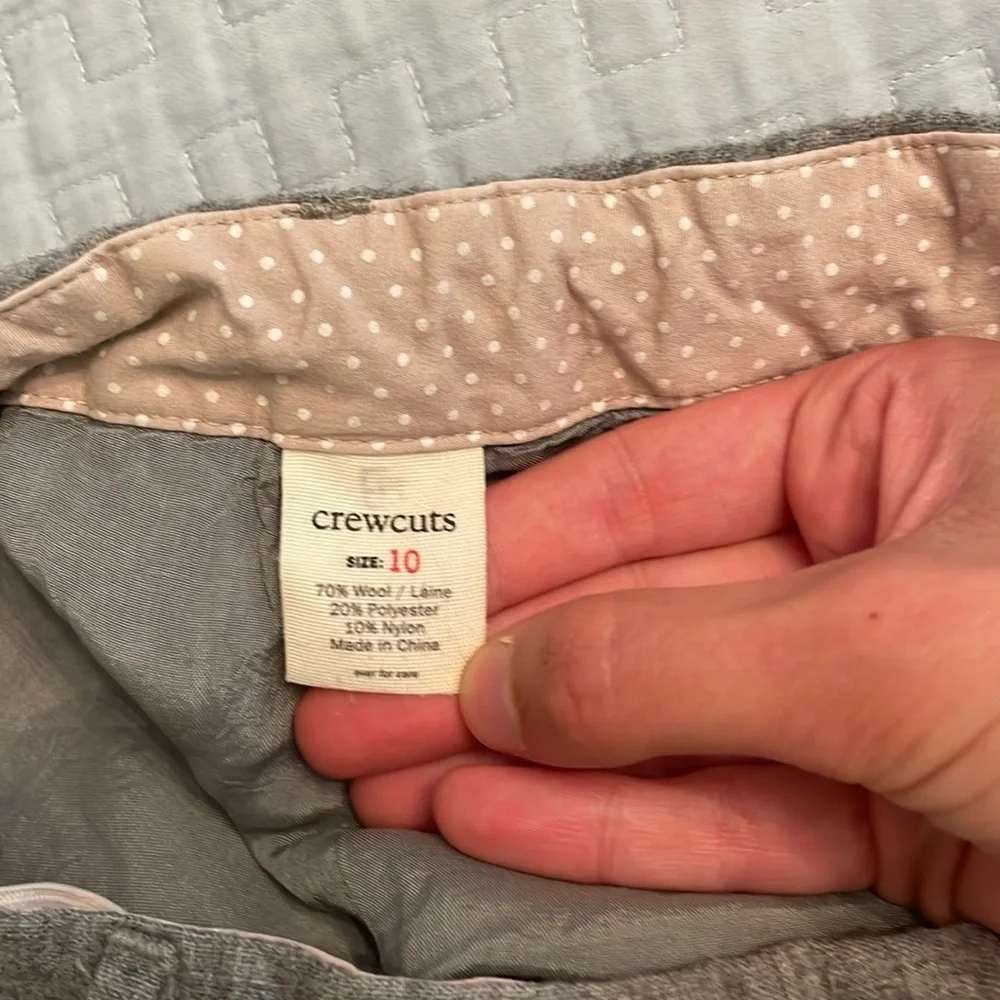 Crewcuts Gray Wool Shorts